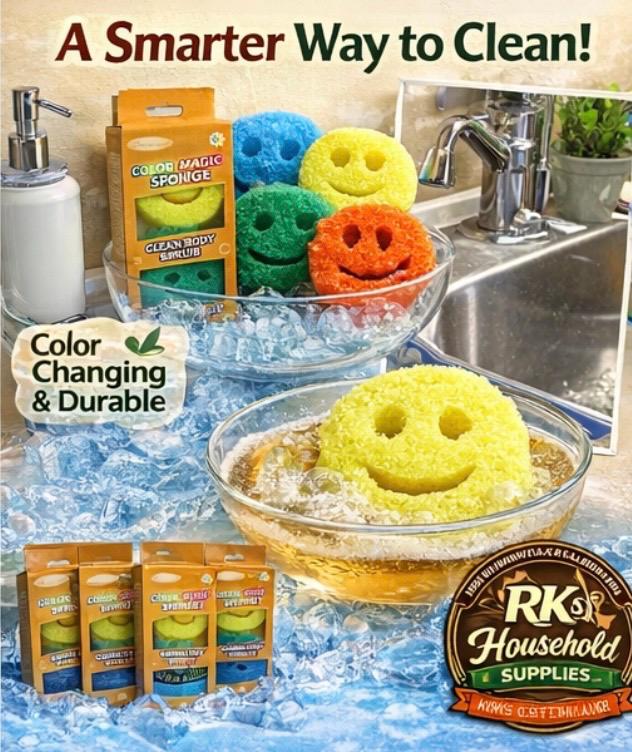 Temperature-Changing Smile Sponges – Buy 2, Get 1 Free | 3 x 3-Packs (9 Total Sponges) | $15.98 with Free Shipping